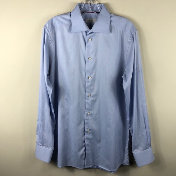 Eton Other - Eton of Sweeden L Blue Slim Dress Shirt 40 15.75